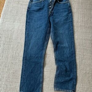 Agolde  Straight Blue Jeans